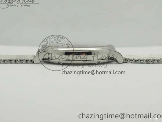 MIROTIME 0104 FastDry Portofino IW356501 SS V3 MK 1:1 Best Edition Black Dial On SS Mesh Bracelet MIYOTA 7195